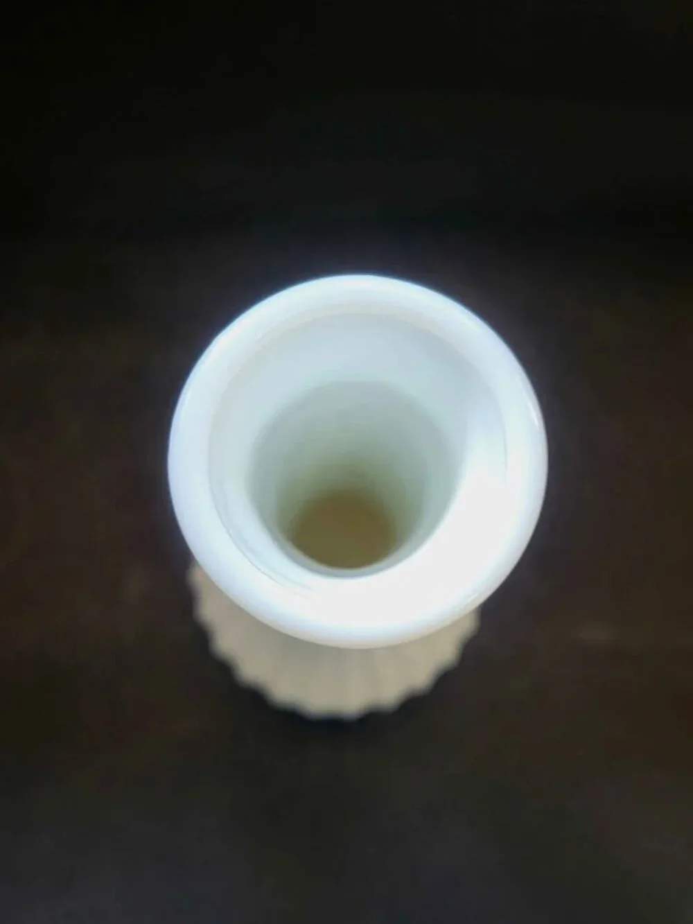 Vintage Hoosier Glass White Milk Glass Bud Vase #4096